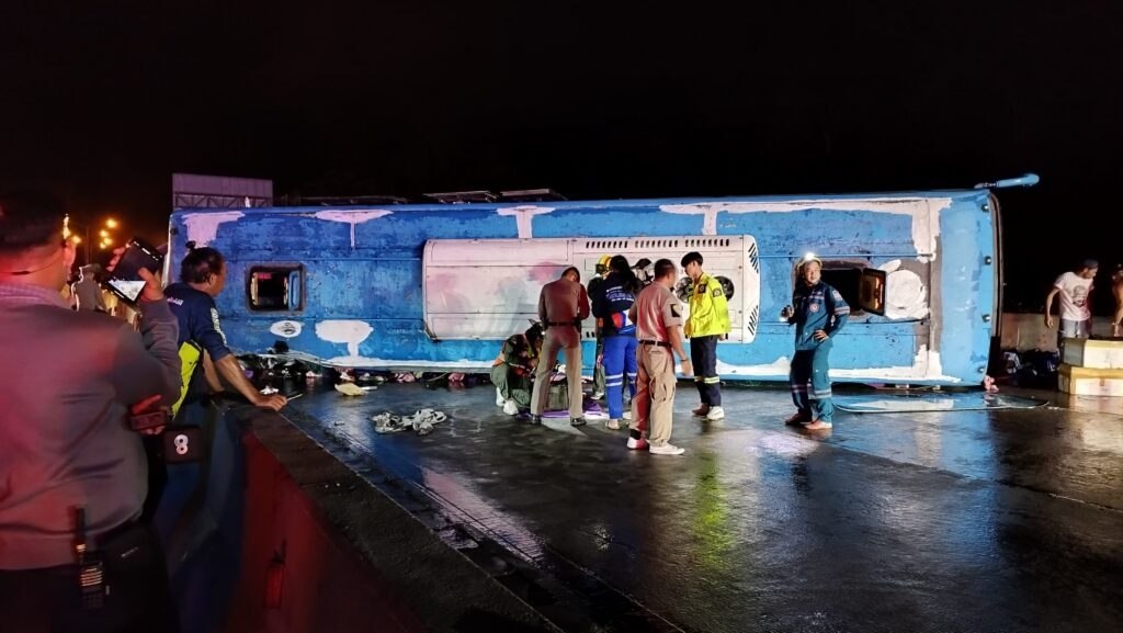 ДТП с туристическим автобусом в Таиланде