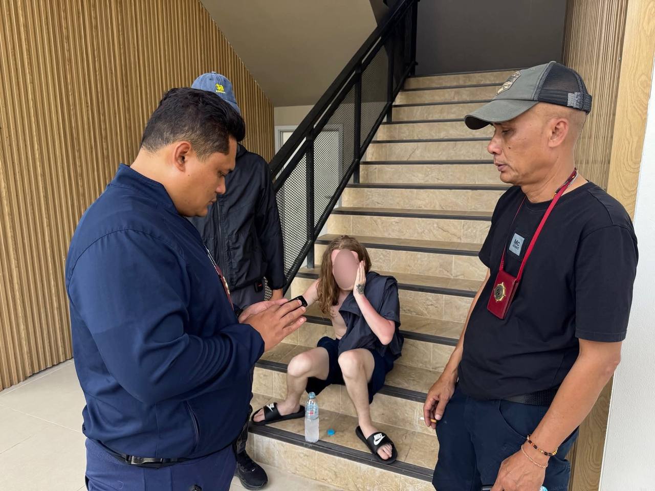 Задержание гонщика на мотоцикле в Саку