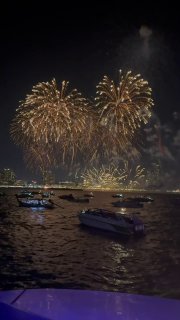 Фестиваль фейерверков на корабле в Паттайе