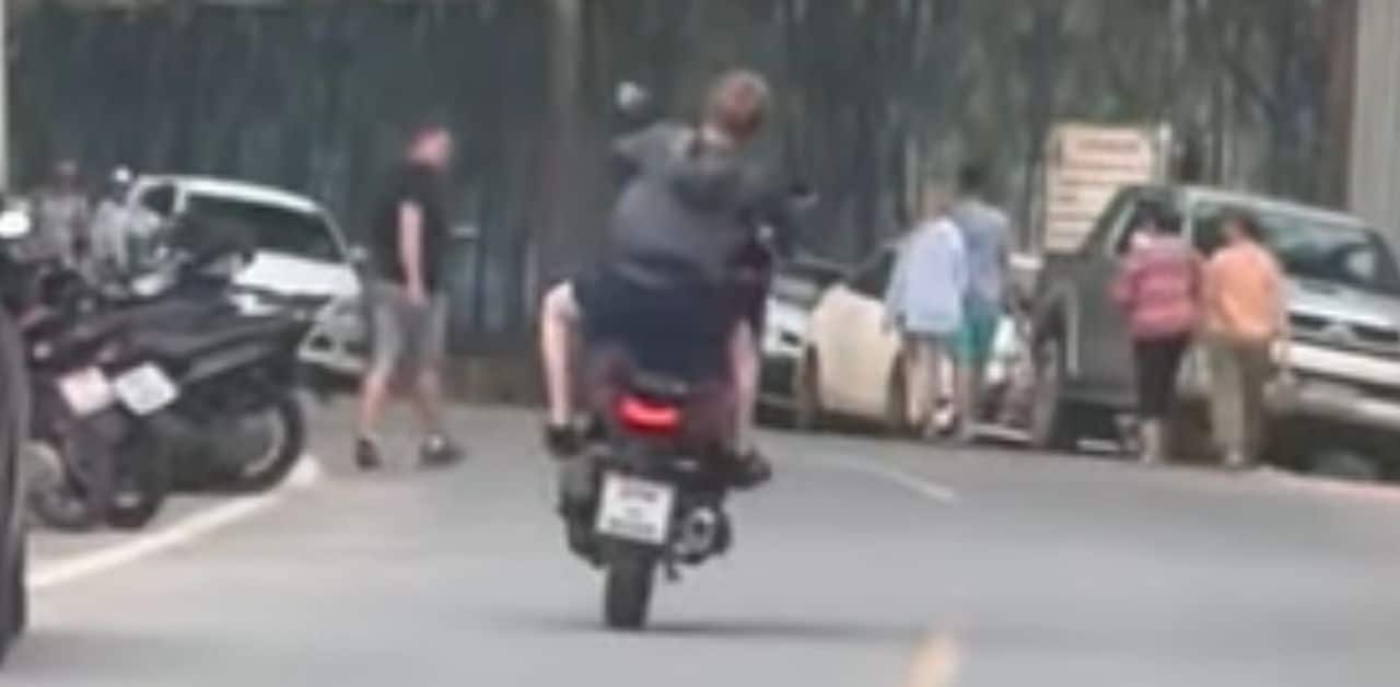 Арест за трюки на мотоцикле в Таиланде