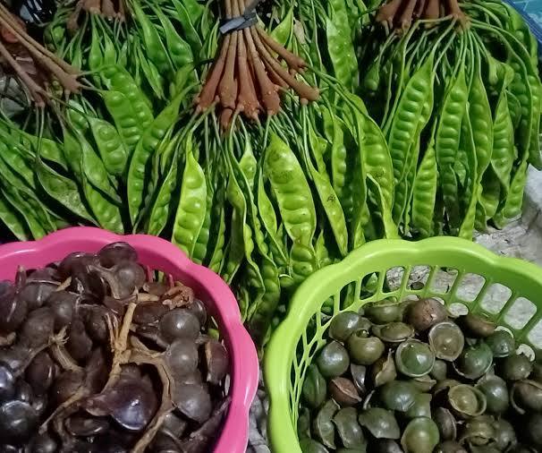 Тайский орех пао на рынке Самуи