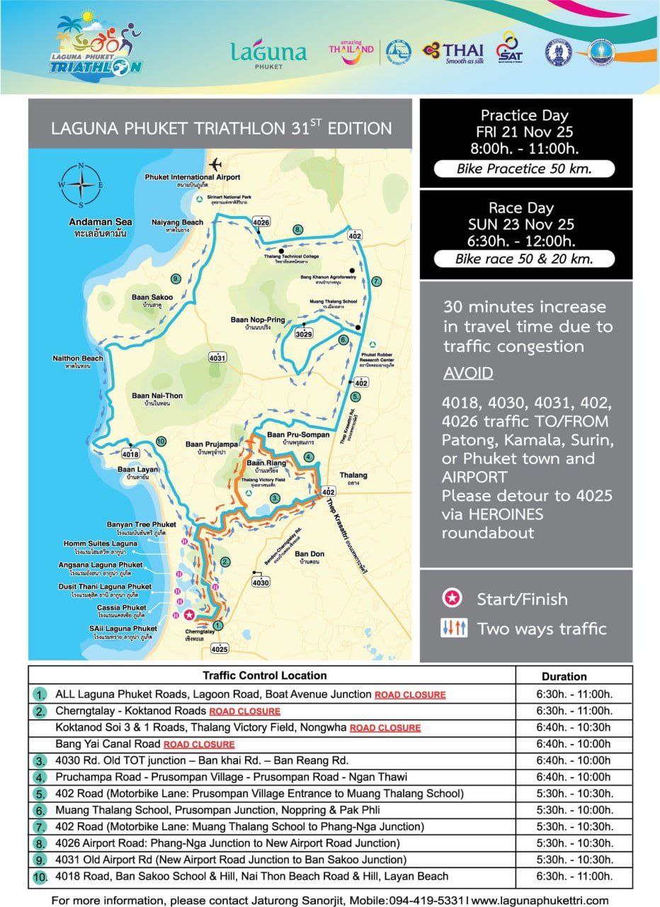 Ограничения движения в Пхукете
