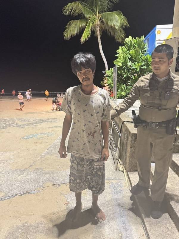 Задержание злоумышленника возле Бангла Роуд