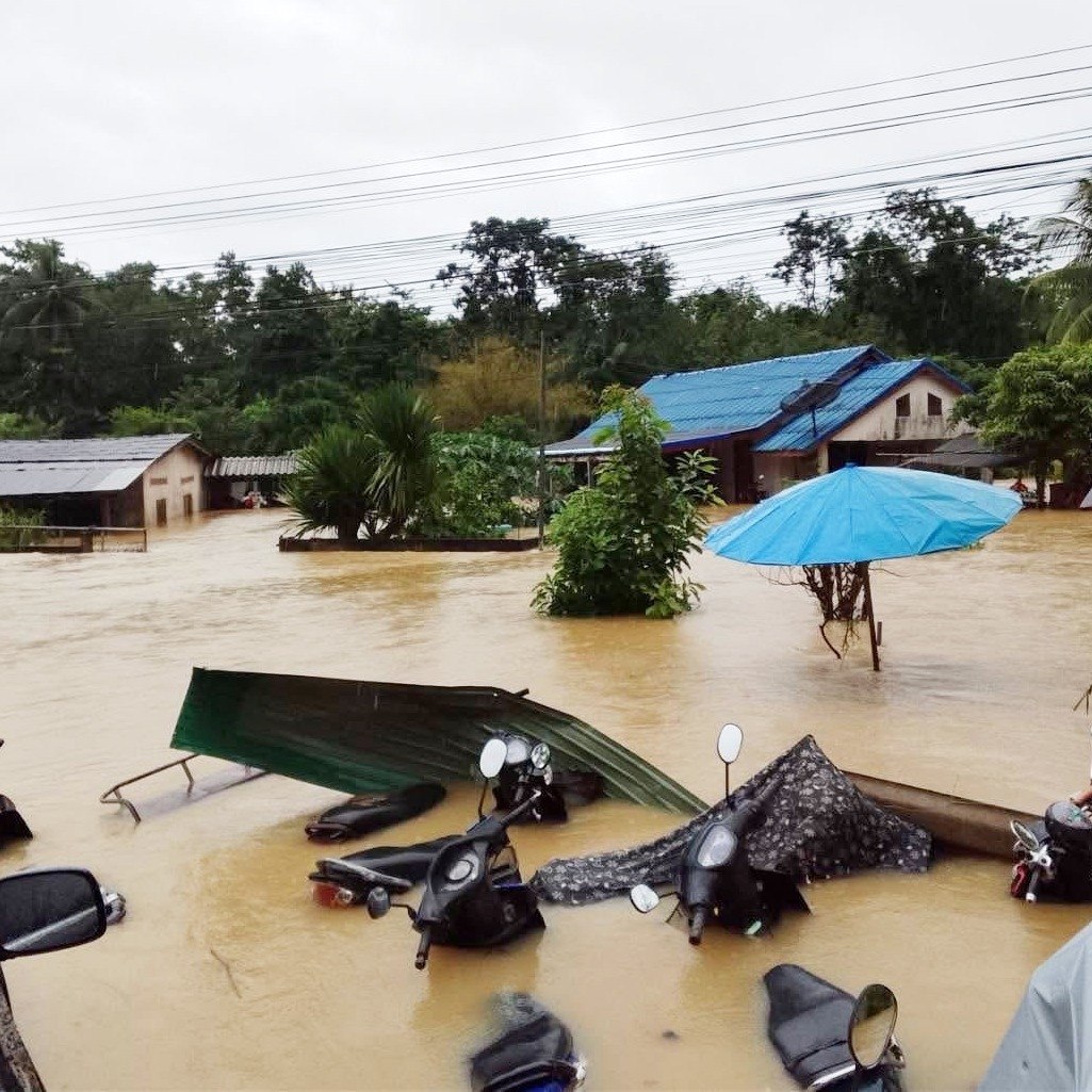 Ситуация с наводнениями в Сонгкхле
