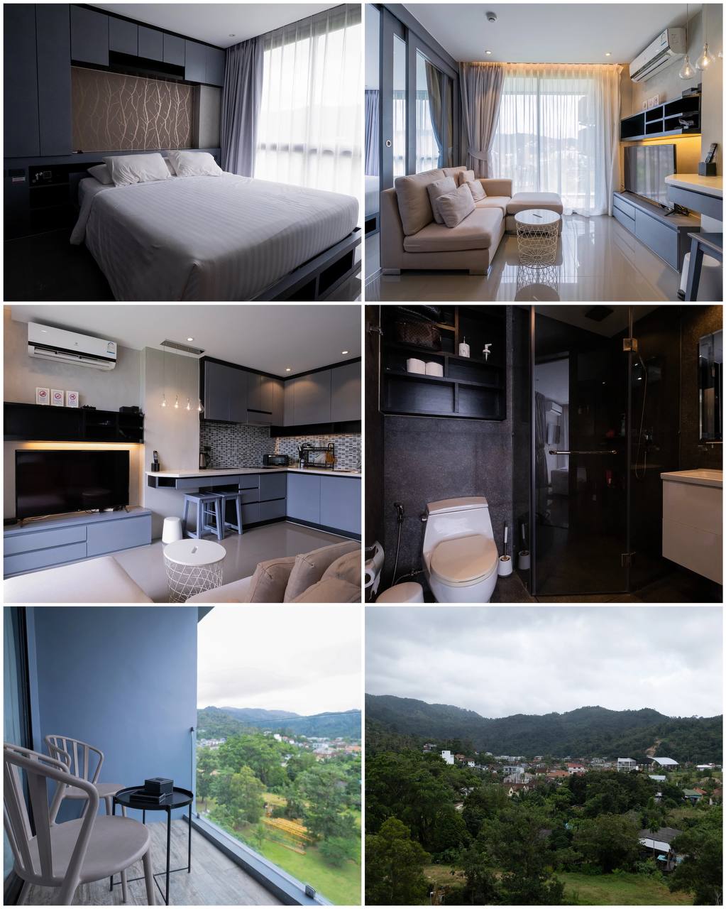 Апартаменты с видом на горы и пляж