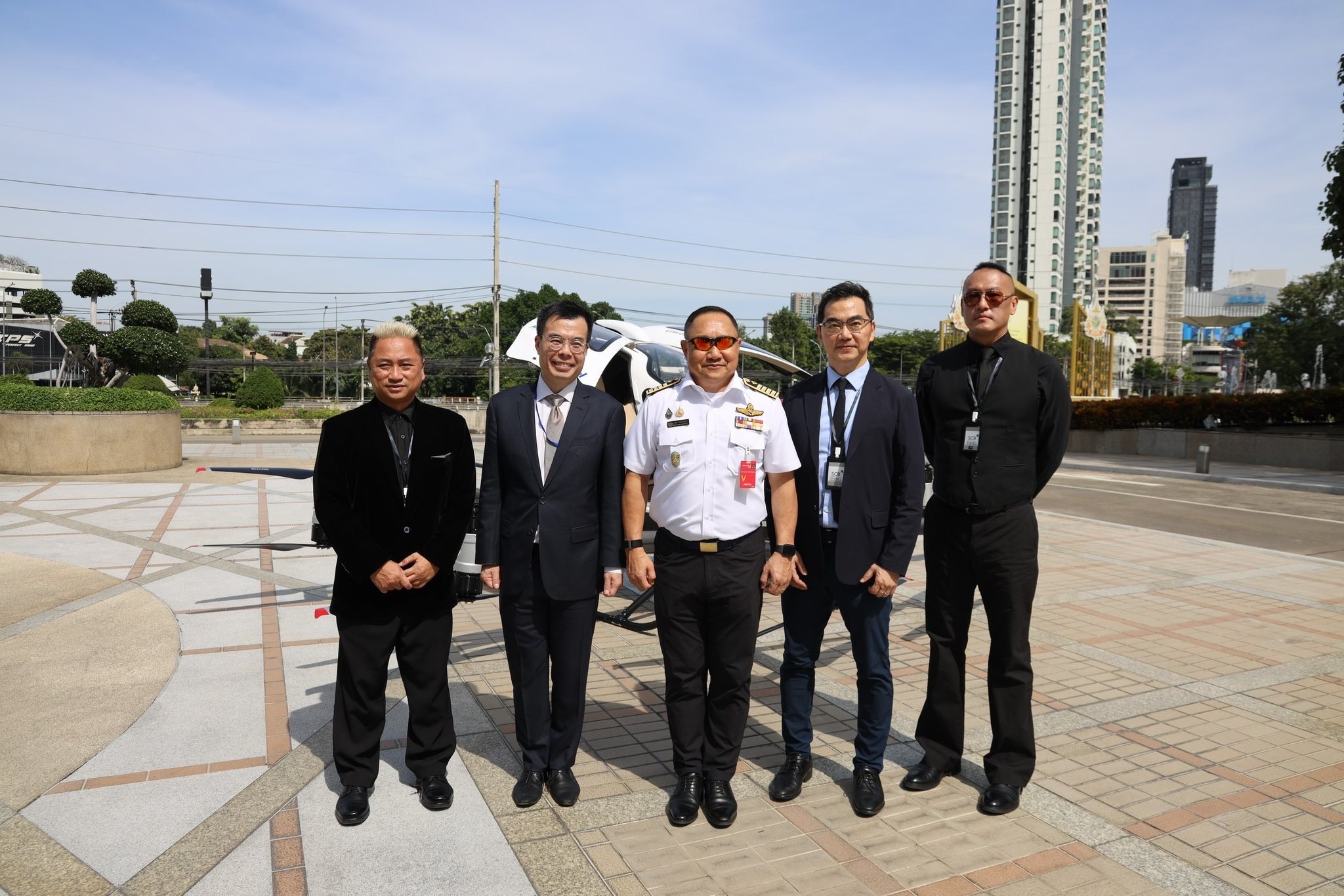 Тестирование пассажирского дрона в Бангкоке