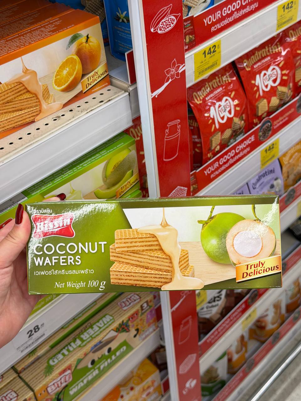 Исследуйте вафли тайского производства