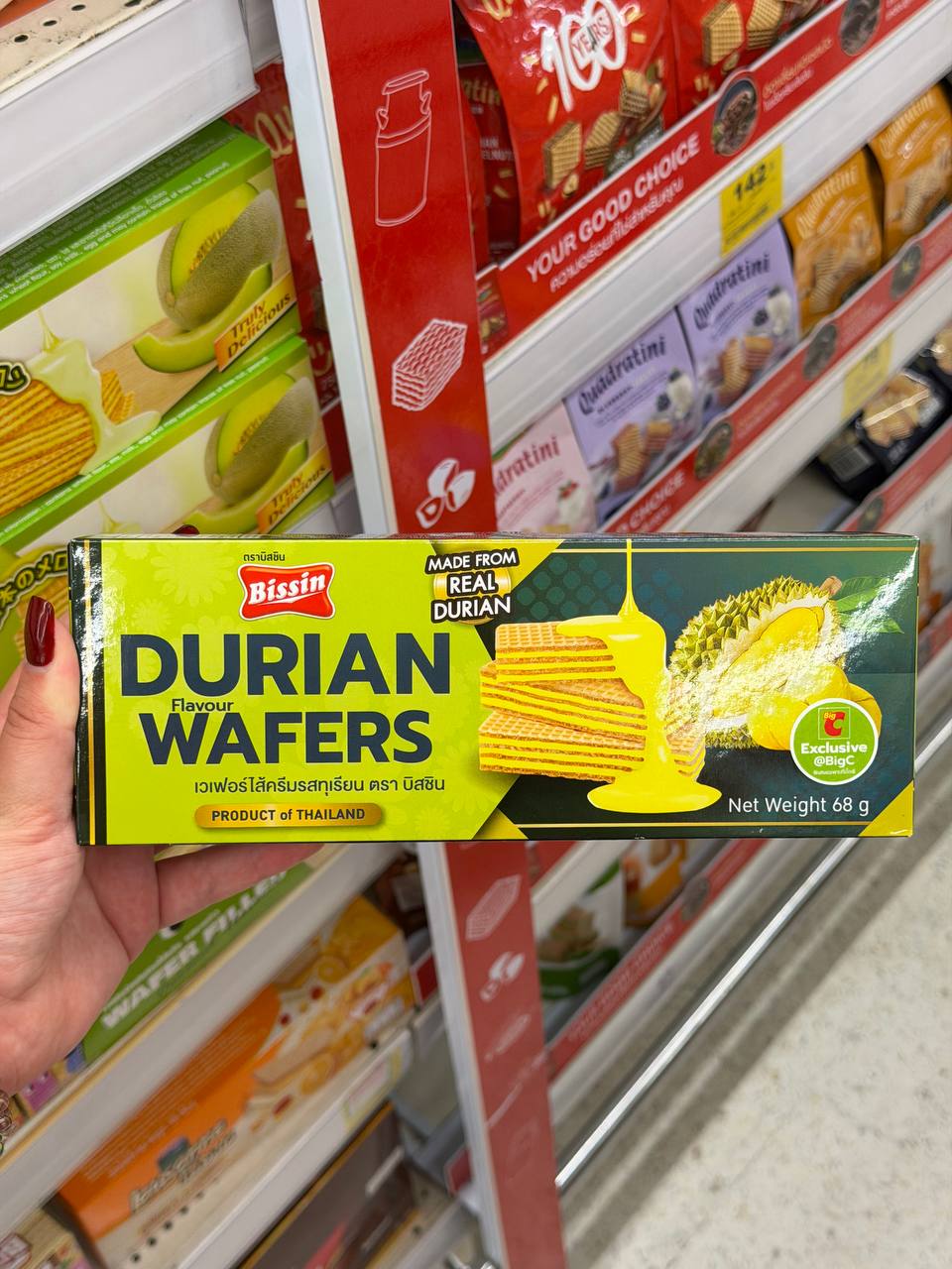 Исследуйте вафли тайского производства