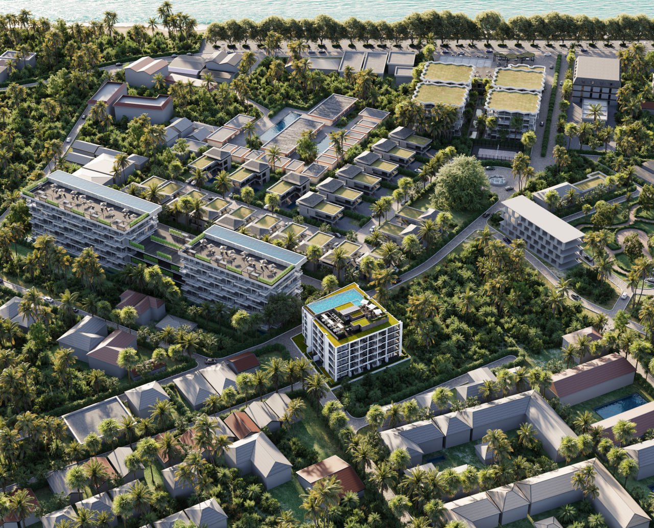 Квартира у пляжа Равай с рассрочкой