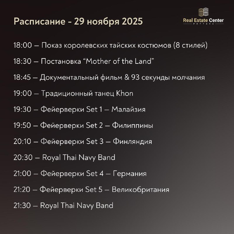 Фестиваль фейерверков в Паттайе 2025