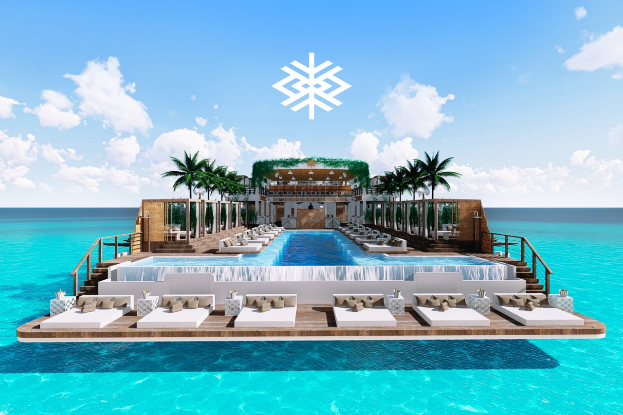 Пляжный клуб на воде в Пхукете