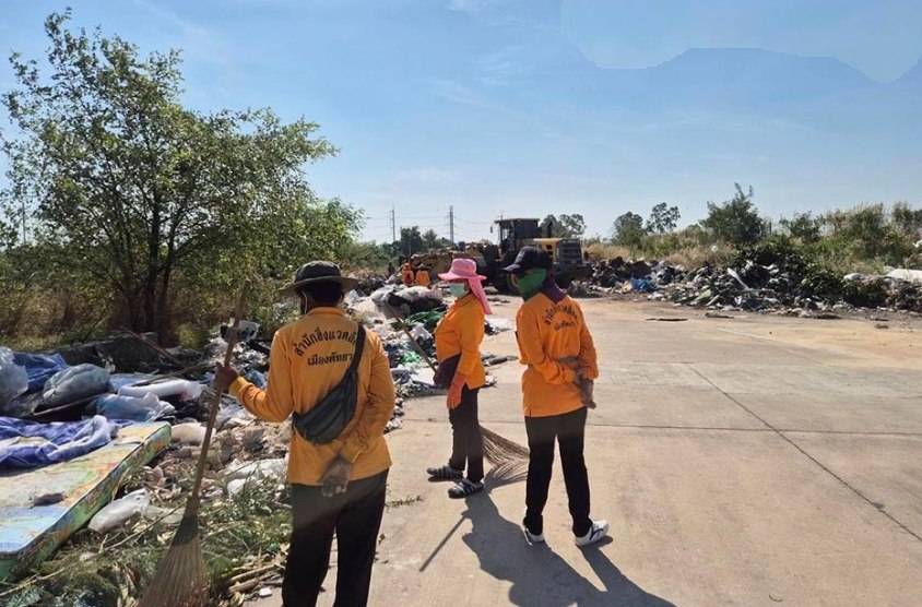 Уборка несанкционированной свалки в Паттайе