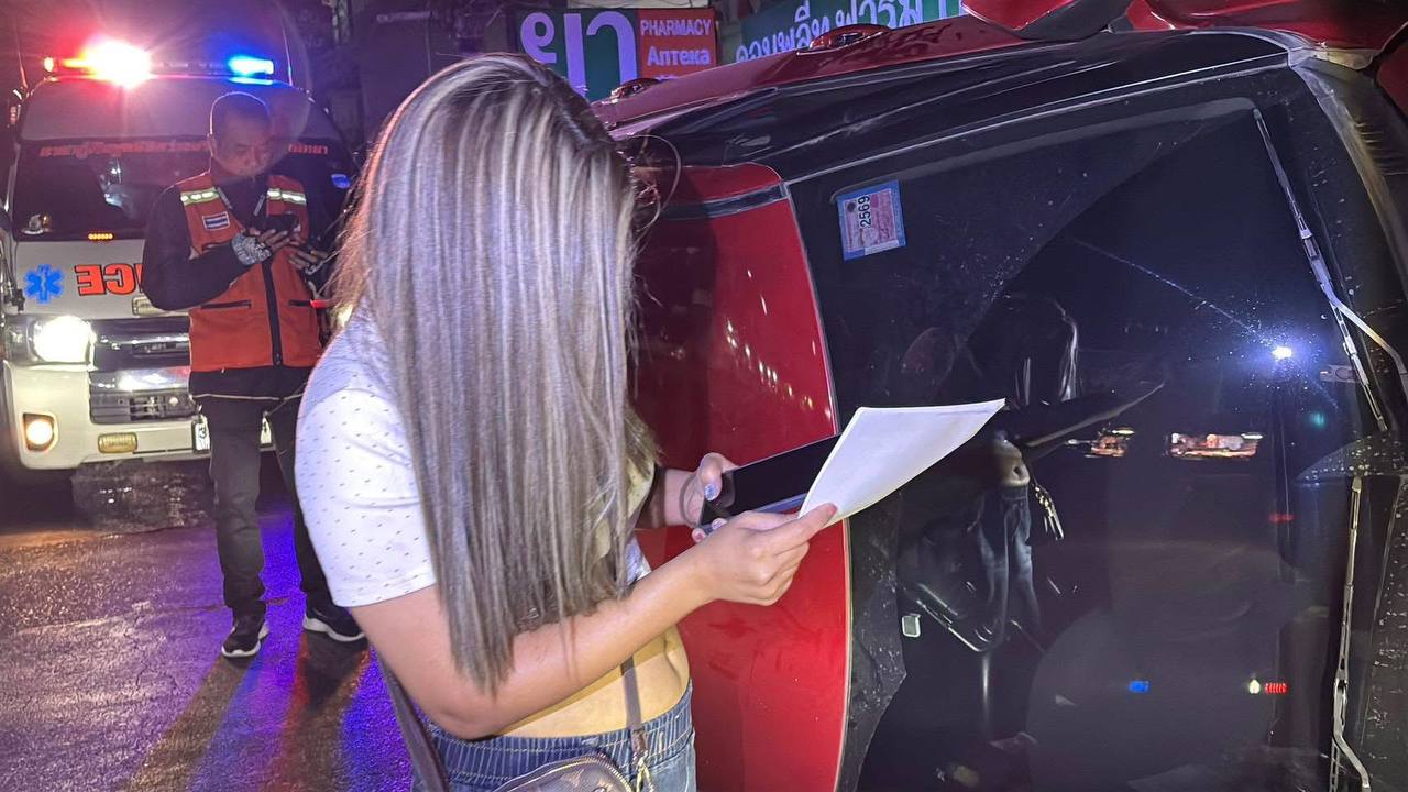 Авария после фестиваля в Паттайе