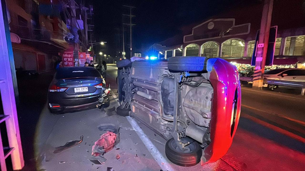 Авария после фестиваля в Паттайе