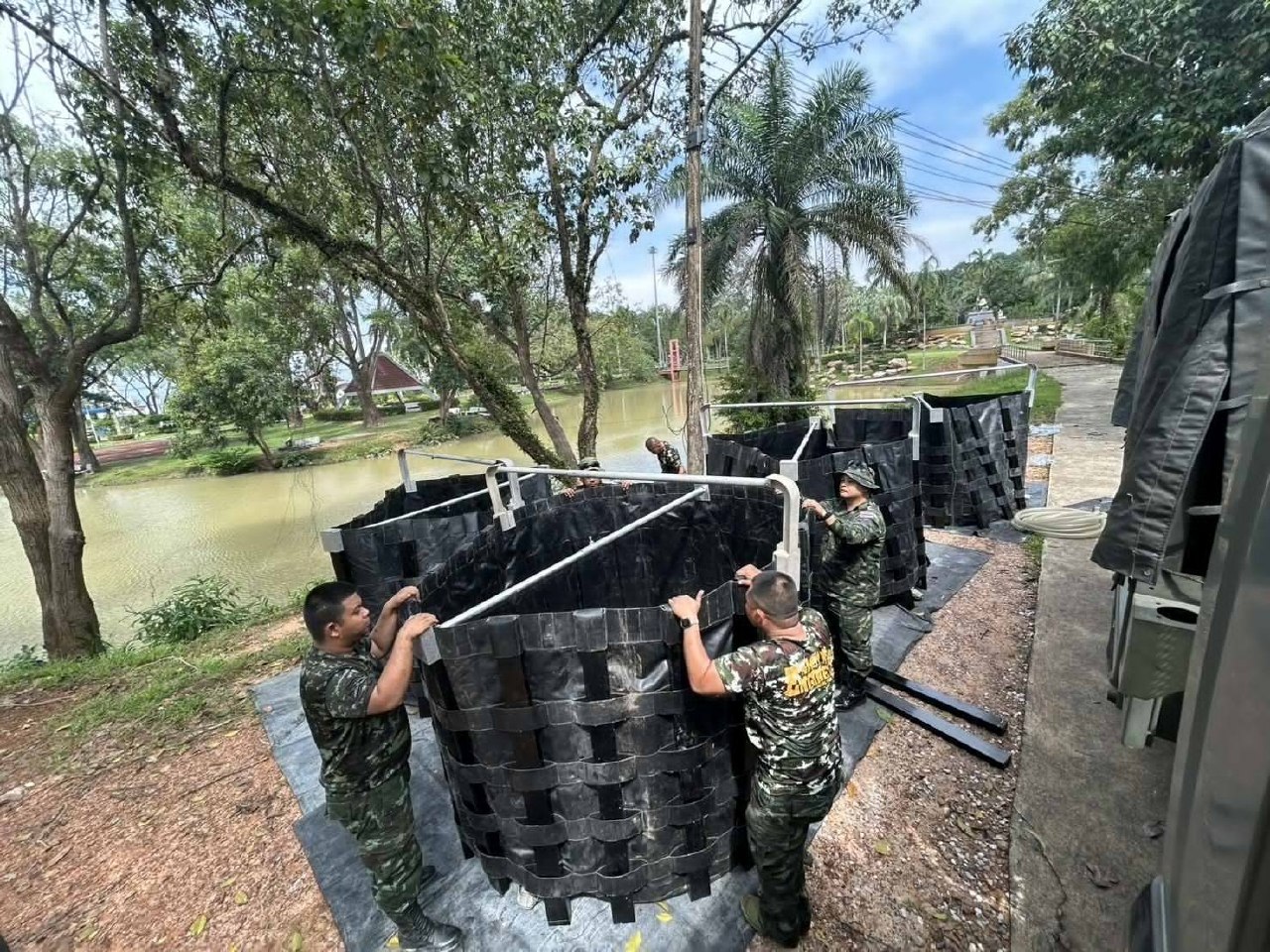 Восстановление водоснабжения в Хатъяе