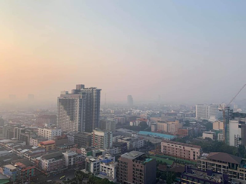 Сезонный смог в центральном Таиланде