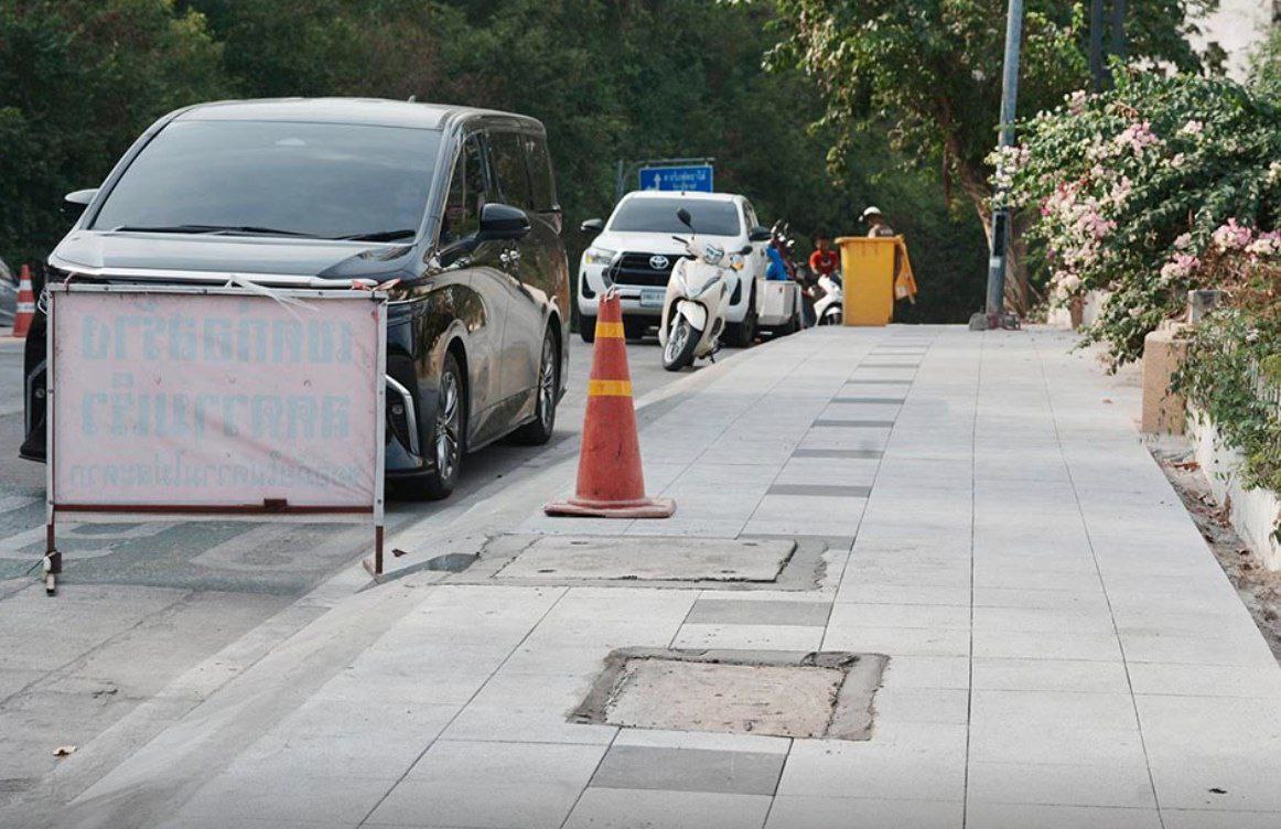 Обновление тротуаров в Паттайе