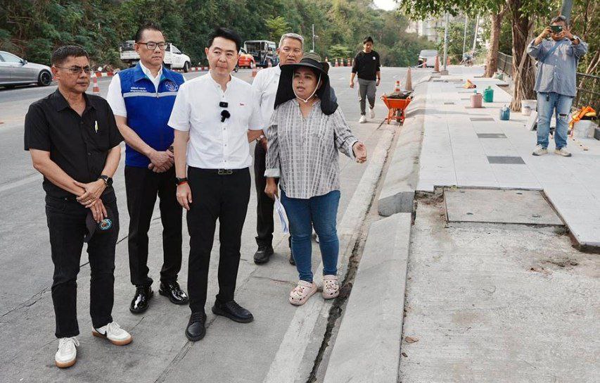 Обновление тротуаров в Паттайе