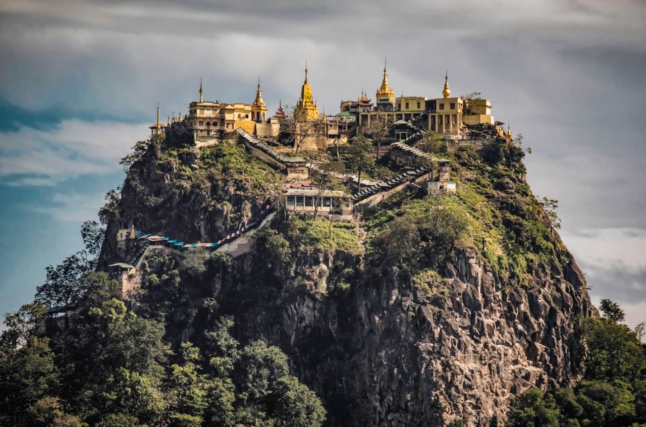 Гора Попа - потухший вулкан в Мьянме