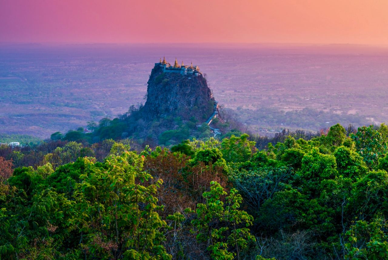 Гора Попа - потухший вулкан в Мьянме