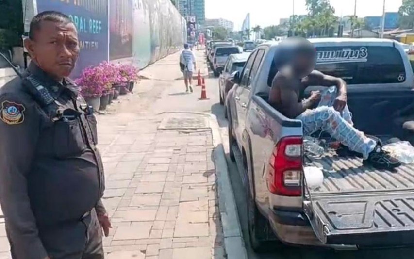 Помощь пьяному туристу в Паттайе