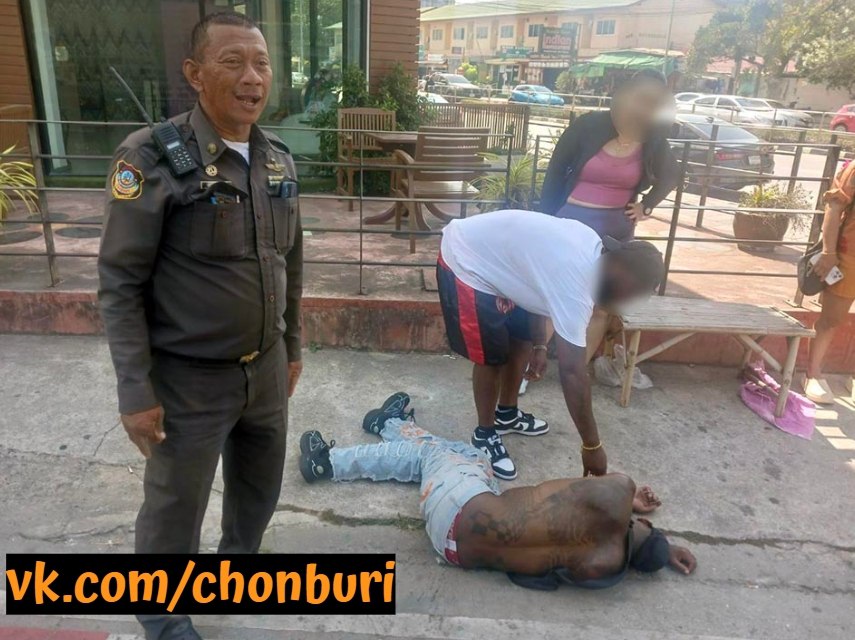 Помощь пьяному туристу в Паттайе