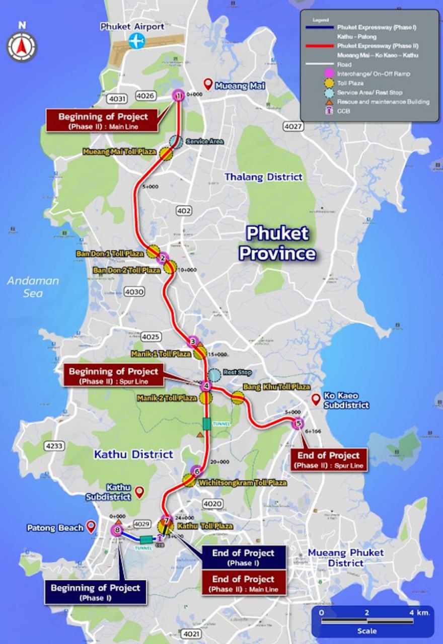 Проект платной магистрали в Пхукете