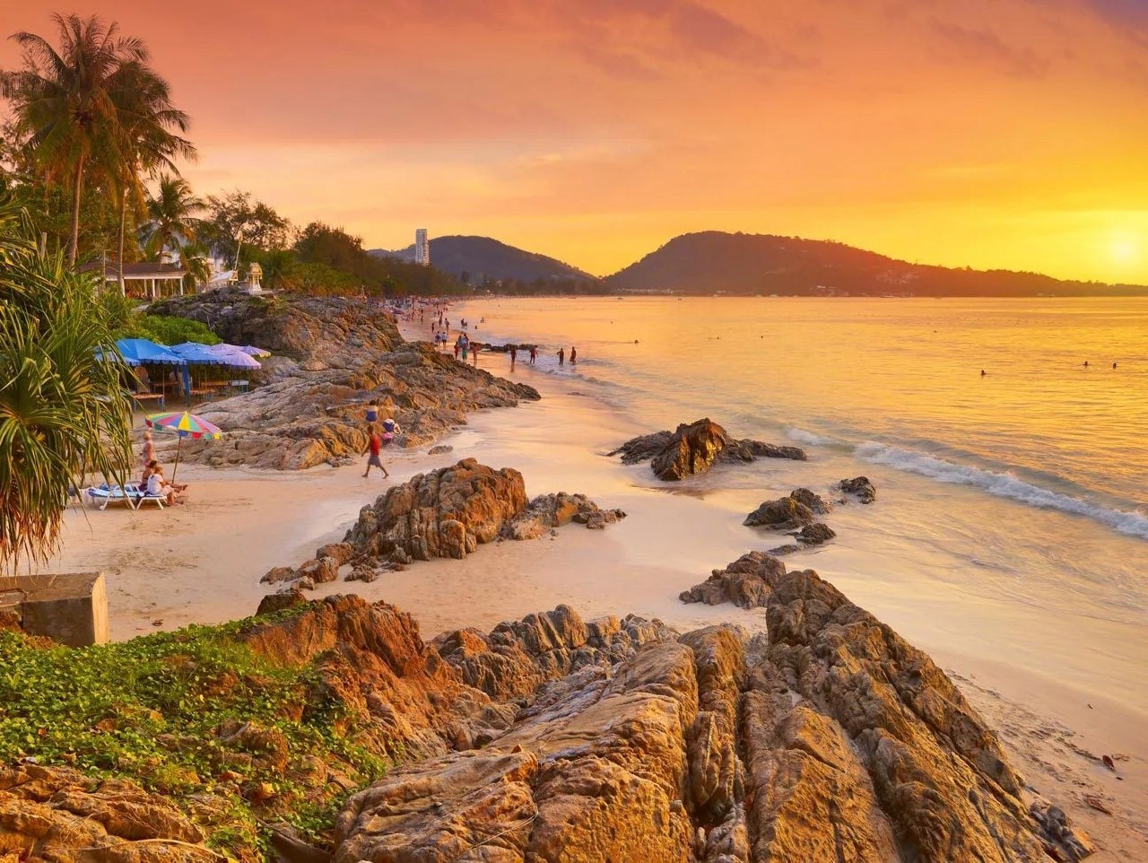 Закат на пляже Калим, Пхукет