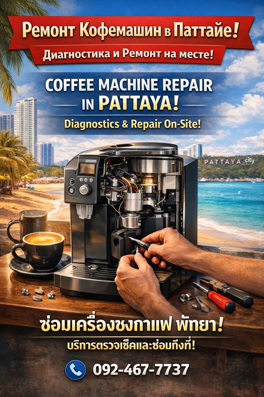 Ремонт кофемашин в Паттайе