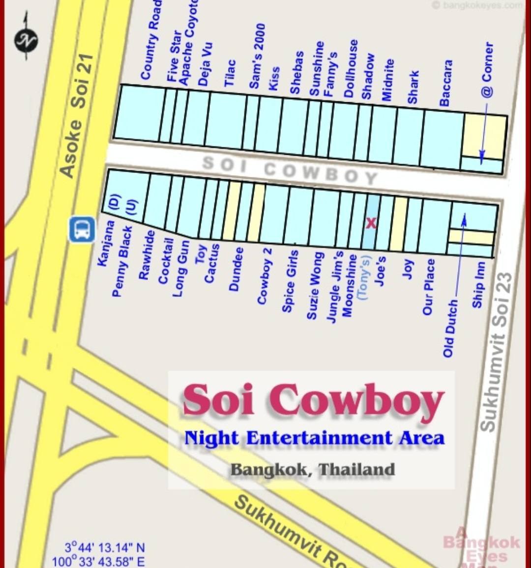 История улицы Сой Ковбой в Бангкоке
