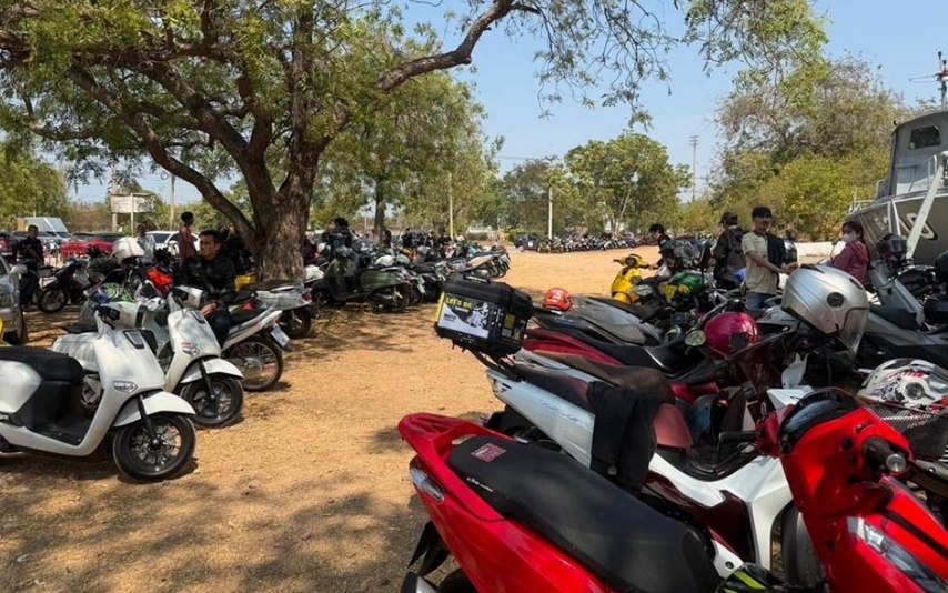 Контроль за байкерами в Саттахипе
