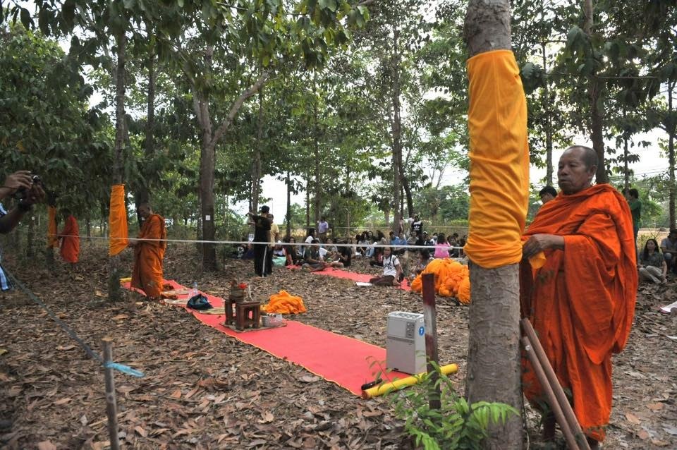 Буддийский ритуал защиты лесов в Таиланде