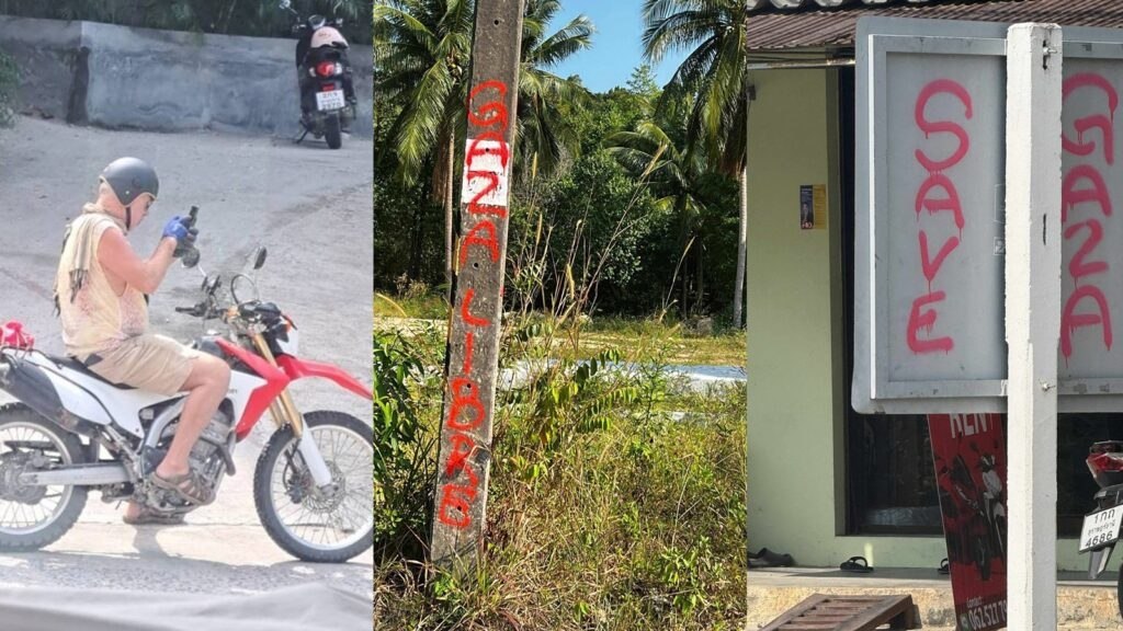 Вандализм на острове Панган