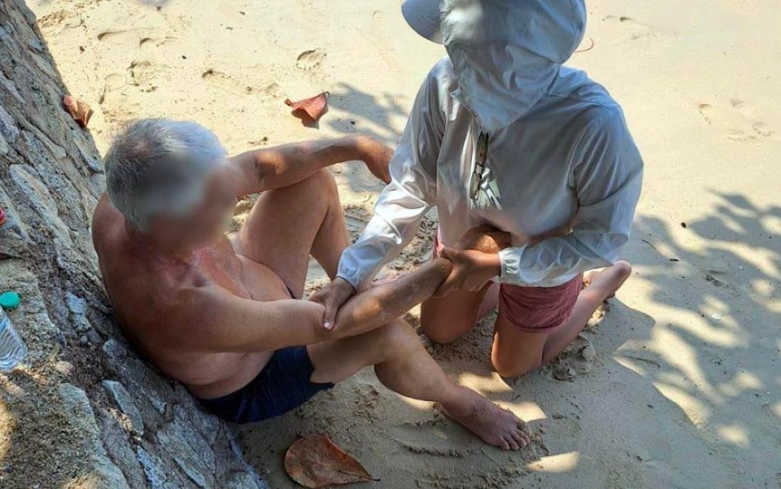 Турист потерял сознание на пляже в Паттайе