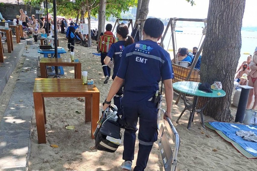 Турист потерял сознание на пляже в Паттайе
