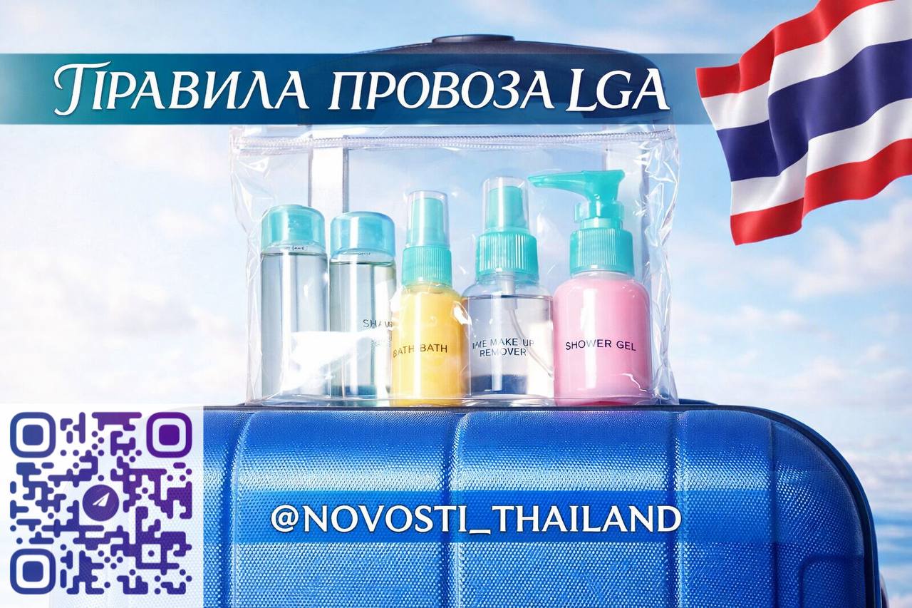 Новые правила провоза жидкостей в Таиланде
