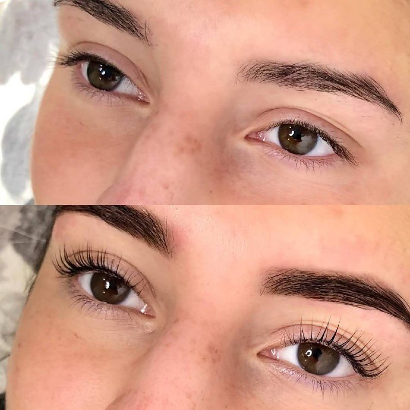 Ламинирование ресниц и архитектура бровей
