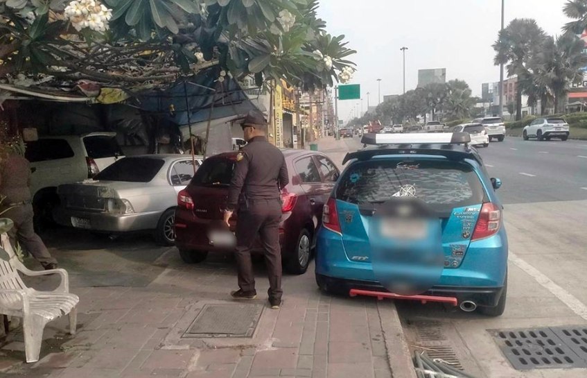 Освобождение тротуаров в Паттайе