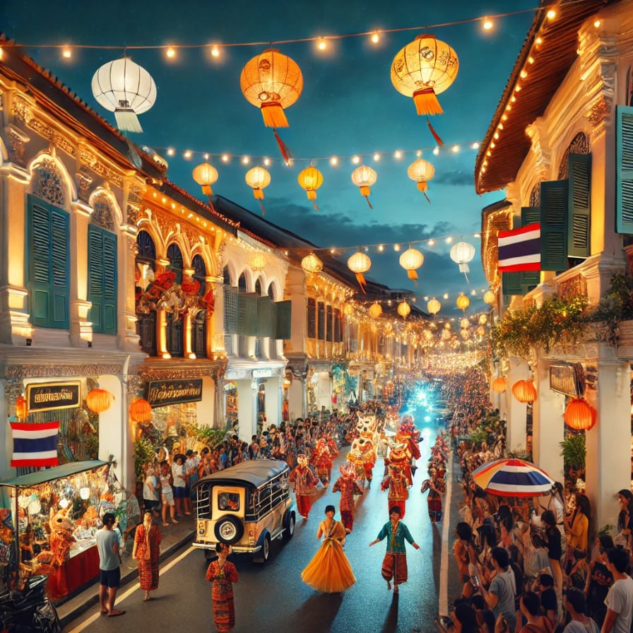 Фестиваль в старом городе Пхукета