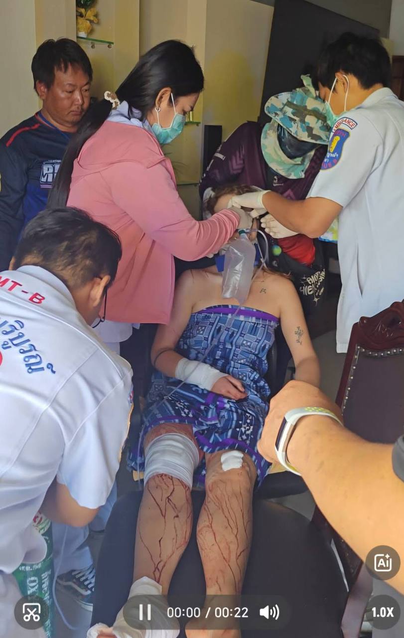 Туристка травмирована в Паттайе