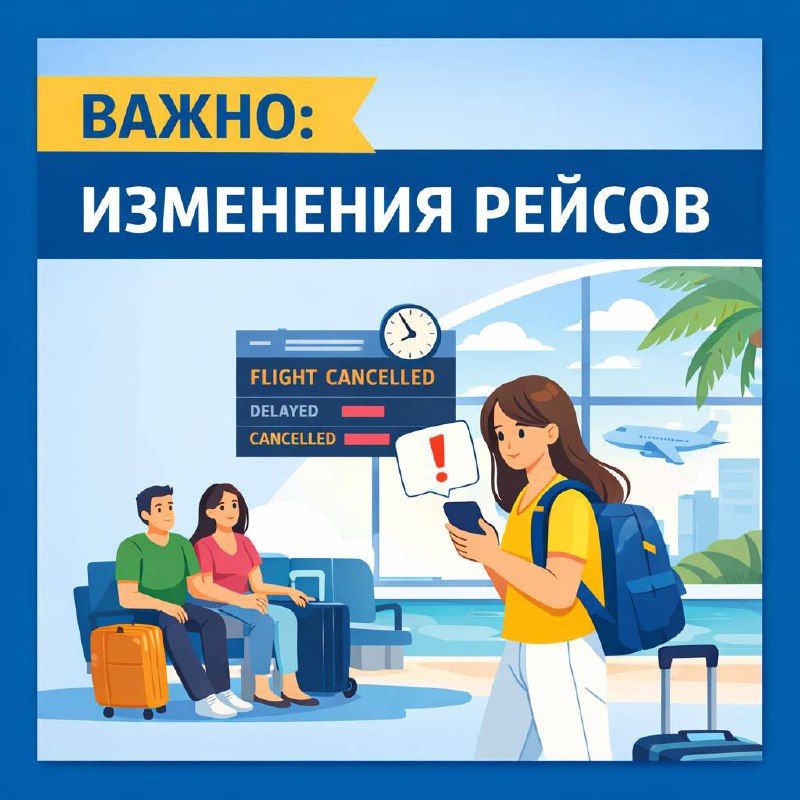 Изменения авиарейсов из-за войны